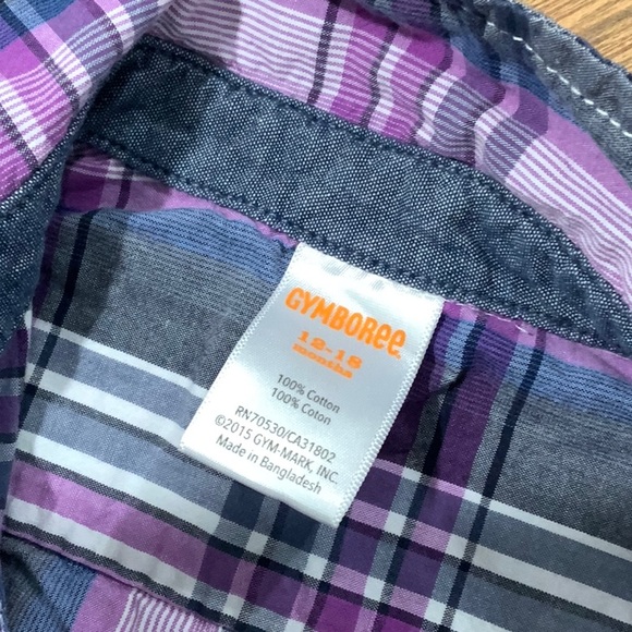 Gymboree®️ Striped/Plaid Button-Down Shirts - Picture 8 of 9